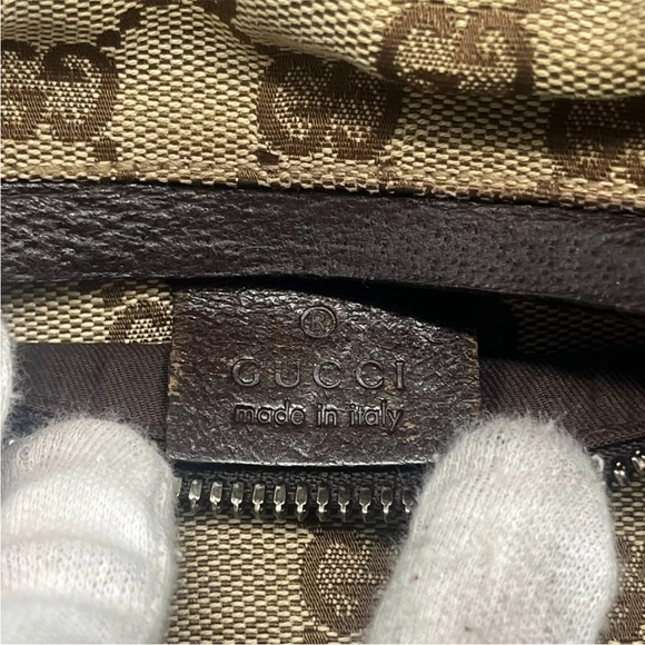 GUCCI GG Belt Bag Monogram Canvas Beige Bum Bag Fanny Pack Waist Bag - Picture 7 of 16
